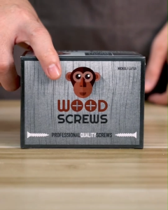 สกรูยิงไม้ (แบบเอียง) ตราลิง WOOD SCREWS #7 ถุงละ 100 ตัว