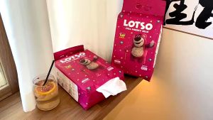 Khăn lau đa năng Khăn lau tay gấu dâu Losto túi 200 tờ chất khăn mềm mịn an toàn cho mọi loại da - Happy Home 4U