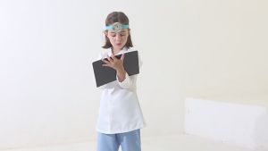 In Stock Childrens Dentist Clothes Professional Role Playing White Coat Performance Wear Anti-Epidemic Dance Performance Clothes cos Clothing