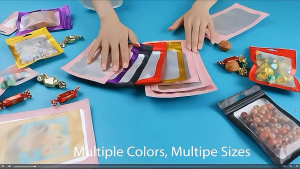 100pcs Pink Zip lock Flat Pouch Liptint Bag Resealable Pouch For Packaging Clothes Jewelry Candy Loot Bag Phone Case Pouch