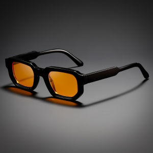Men Vintage Rectangle Frame Sunglasses Fashion Retro Sun Glasses Luxury Brand Design UV400 Shades Eyewear Women Goggles