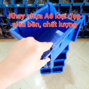 Combo 20 khay nhựa A6 kích thước 24x15x12cm chuyên đựng hàng hóa ốc vít + kèm 80 chân chống khay( hàng loại 1)