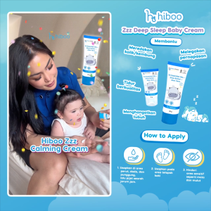 hiboo Zzz Deep Sleep Baby Cream 30g [Set 2x] +Zzz Deep Sleep Baby Cream 15g + All Purpose Balm 5g - Ruam Popok - Nourishing Balm Calming Baby Oil Anak B66