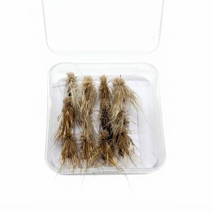 12pcs Dry Fly Fishing Lures Hand-Tied Natural Materials Highly Effective Flies Outdoor Fly Fishing Bass and Trout
