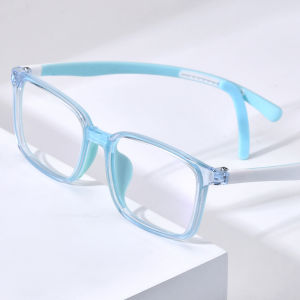 NIANZHEN Tr90 Trẻ Em Của Gọng kính kính vuông Ultralight Có Thể Điều Chỉnh Trẻ Em Silicone Kính Cô Gái Chàng Trai Kính 66132