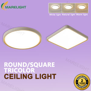 Modern LED Ceiling Light Tri Color Ceiling Lamp Super Bright 85W Living Bedroom Bathroom Kitchen Aisle Light MARELIGHT