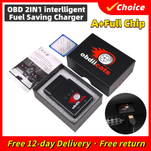 OBDIIVCI OBD 2IN1 Fuel Saving With Fast Charger Chip Tuning Box For Benzine &Diesel Cars Increase Power Upgraded From HK-V3