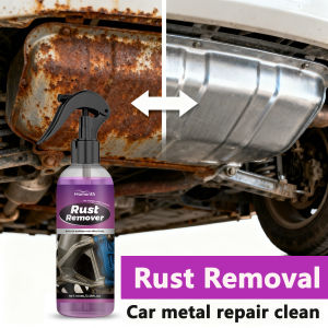 Car Rust Remover Spray Safe for Auto Paint Metal Surface Treatment for Chassis Wheels Tools Prevents Corrosion Degreaser 100ml