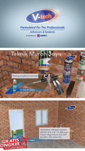 VTECH NIPPON PAINT VT-268 PU FOAM Sealant Cairan Busa Foam 750 ml SPRAY Polyurethane Sealant