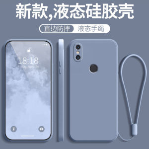 Miui Xiaomi Mix3 Silicone Case Anti-fall Full Cover Slideable Flip Cover Soft Shell for Men And Women with Lanyard Gift Tempered Glass