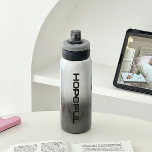 2025 น้ำท่วมใหม่สีตัดกันขนาดใหญ่สำหรับกลางแจ้งกีฬาความจุสูงแบบพกพาสตรีสุดเท่ น้ำทรงสแตนเลสสำหรับผู้ชายและผู้หญิง