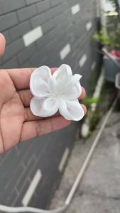 10 Chiếc 7Cm Satin Vải Nhân Tạo Hoa Miếng Dán Táo Cho Áo Cưới DIY Cô Dâu Tóc Mạng Che Mặt Quần Áo Mũ Trang Trí