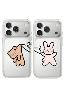 เคสโทรศัพท์ซิลิโคนใสสำหรับ iPhone 17Promax 16Promax 15Pro 14Vivo 13Oppo 12 Xiaomi ลายสัตว์น่ารัก ลายการ์ตูน ลายรักคู่