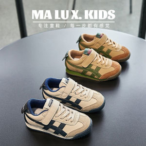 รองเท้าเด็กผู้ชายส้นแบนสวมใส่สบาย สวมใส่สบาย ฤดูใบไม้ผลิ ฤดูใบไม้ร่วง ฤดูหนาว รองเท้าเด็กผู้ชาย รองเท้ากีฬาลำลอง ด้านล่างนุ่ม รองเท้าเด็กผู้หญิง แบรนด์เด็ก