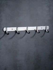 [OKLIFE.]SUS 304 Stainless SteelBathroom kitchen Row hook living Room Closet Hook Creative Invisible Folding Hook