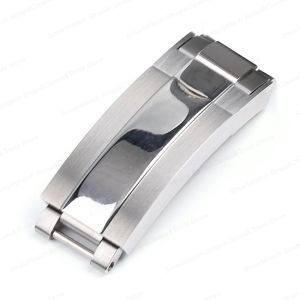9mm Watch Band Glide Clasp for Rolex DAYTONA SUBMARINER GMT Yacht-Master Stainless Steel Fine-tuning Pull Button Watch Buckle