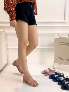 Sandal Cao Gót Nữ Quai Ngang Nhún Cao 3cm Đi Mưa Cao Su Êm Chân Chống Trượt iDEP GL047