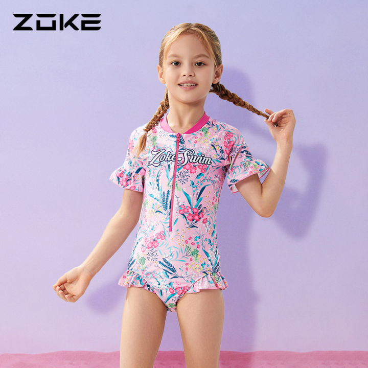 Zoke Girl's Swimsuit Summer 2023 New Swimming Training Princess Style ...