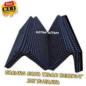 cover/sarung kasur resleting busa lipat 4 tebal 20cm size 90100120145160180cm