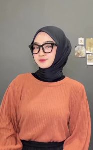 Jilbab / Hijab Segitiga Instan Jersey / Hijab Jersey premium / kerudung Segi tiga segi3