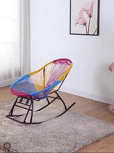 FEIZHUXIANSEN | Lazy Comfort Swing Chair Multi-color Woven Rope