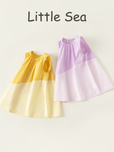 Princess Summer Dress Girls Sleeveless Gown Childrens Casual Vest Dress Baby Spring Clothes Pure Cotton A-line Skirt