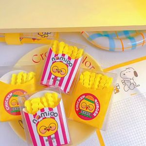 French Fries Erasers Funny Simulation Food Pencil Correction Tools for Students School Stationery