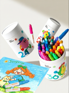 Non-toxic Clean-hand Washable Rotating Crayons