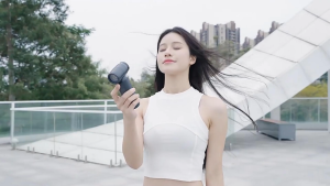 【SG】Portable Outdoor Turbofan Continuously Variable Speed Fan 4500mAh Air Duster Function Mini Fan Cooling Handheld Fan