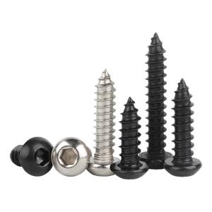 BAODEFENG | Ốc Vít Tự Khoan Đầu Tròn Lõm Lục Giác Inox 304 Màu Đen M2-M8