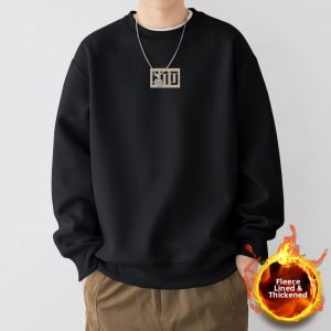 JIANMUJI | Round Neck Loose Casual Long Sleeve Basic Sweatshirt
