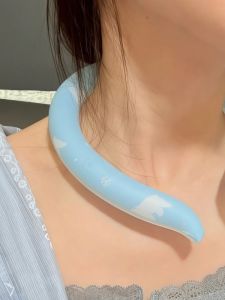 Portable Neck Cooling Circle Travel Outdoor Essential Summer Heat Relief Hanging Ice Ring Lightweight Comfortable Cooling Aid