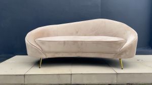 Velora Velvet Sofa / Modern Luxury 2.5 Seater Curved Sofa - FRM6288C
