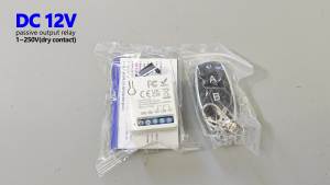 433MHz Công tắc điều khiển từ xa không dây DC 12V 1CH 10A RF Rơ Le thiết bị nhận 2CH transmitter cho đèn Led cửa nhà để xe khóa điện