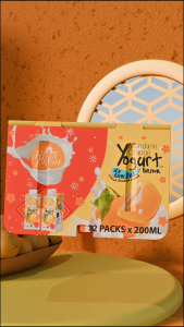 FARM FRESH UHT MANDARIN ORANGE YOGURT DRINK GIFT PACK 200ML X 12 PACKS