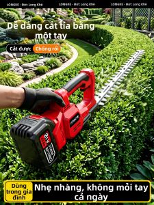 LONGKE | Máy Cắt Cây Trà Động Cơ Điện Chạy Pin Điều Khiển Bằng Một Tay Công Suất Cao