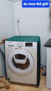 Túi Trùm Máy Giăt-sấy.Áo Trùm Máy Giặt- sấyBọc Máy Giặt Cửa Trên Lồng Đứng Mặt Trong Suốt PVC Đường May Tỉ Mỉ Chắc Chắn