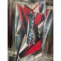 STRIPING STIKER LIST BODI MOTOR STANDAR VIXION LAMA TAHUN 2007 HITAM MERAH VIXION OLD 2007. 