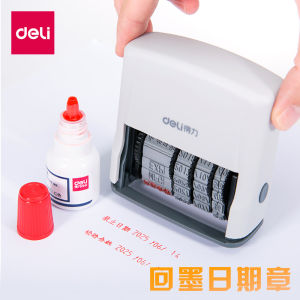 Deli Production Date Printer Date Stamp Adjustable with Year Month and Day Roller Digital Seal Adjustable Digital Seal Free Combination Production Date Number Seal Adjustable Coding Year Month and Day Seal