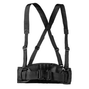 Adjustable Tactical Battle Combat Air-soft Padded Equipment Molle Waist Belt Suspenders Free Straps