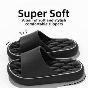 Thick Bottom Slippers Home Indoor Bathroom Anti-Slip Deodorant Men Women Summer Couple Wear Outdoor Indoor Slippers