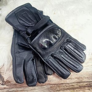 Sarung Tangan Kulit Aslli jari Panjang Full Aslli Garut Bahan Lembut+ batok fiber