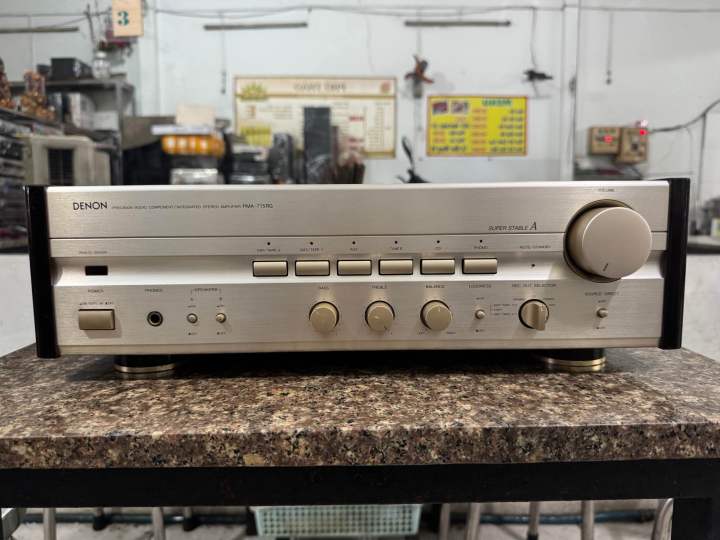 Freeship Amply DENON PMA-715RG hàng bãi Nhật công xuất 162w/1kênh