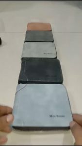 DOMPET LIPAT ZIPPER SLETING KULIT SINTETIS MENBENSE D55503