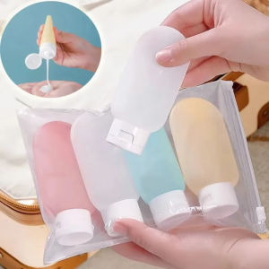 4Pcs/Set Refillable Bottle 60ml Soft Lotion Container Squeeze Tube Empty Bottle Portable Travel Shampoo Bottle