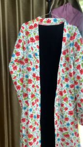 OUTER KONDANGAN/OUTER BAHAN KATUN/CARDIGAN WANITA TERBARU 2025/LONG OUTER MOTIF BUNGA