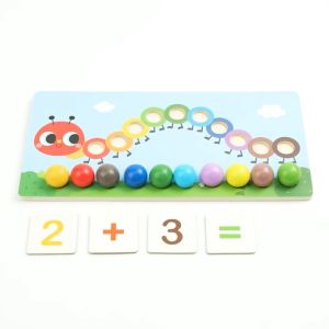 New Clip Beads Cartoon Caterpillar Toy Children Logic Fine Motor Training Game Montessori Teaching Aids Educational Toy for Kids