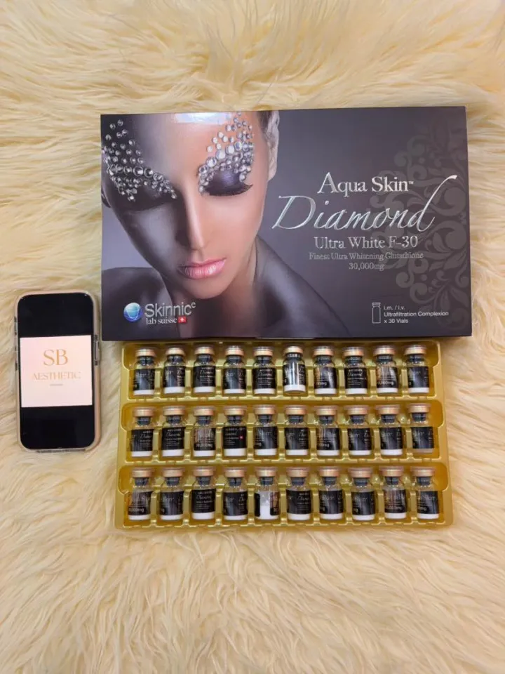 Aqua Skin Diamond Ultra White Glutathione And Vitamin C Brightening And Dark Spot Reduction Moisturizing Skin Care Powder Formulation For Adults - Lazada