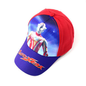 Bandai | 1 Pc Baseball Cap Ultraman Action Figures Cartoon Cosmic Hero Ultraman Zoffy Zero Mebius Hat Festival Party Supplies Gift Toy