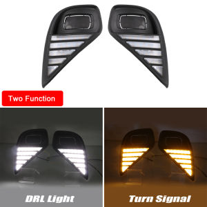 ROMADA | 2 pcs LED DRL Fog Lights For Toyota Highlander 2020-2023 Turn Signal Fog Lights Daytime Running Lights Assembly